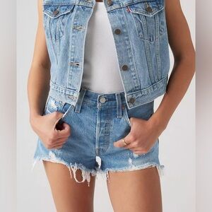 Levi’s 501® ORIGINAL FIT HIGH RISE RIBCAGE SHORTS SZ 24